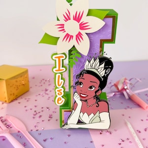 Princess Tiana 3D Letters and Numbers | Tiana Theme Party Supplies | Princess and Frog Birthday