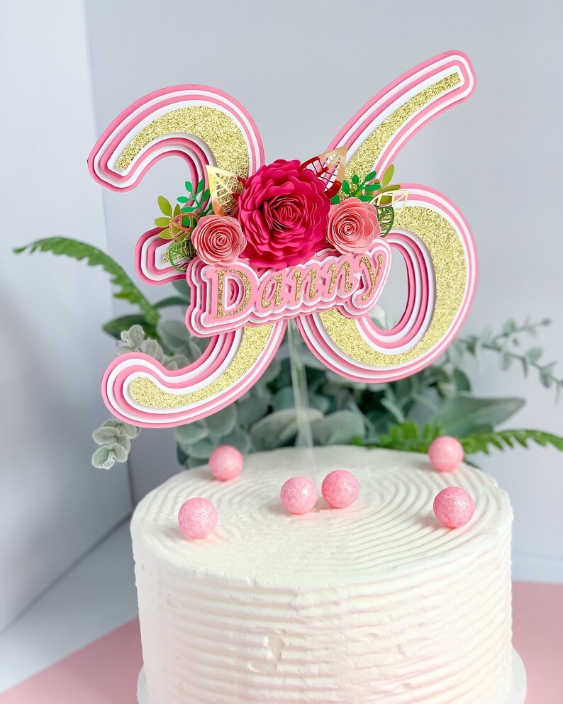 Number Cake Topper Birthday Number Cake Topper Etsy Canada
