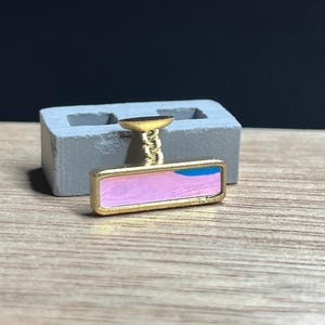 1:10 scale gold painted rear view mirror.