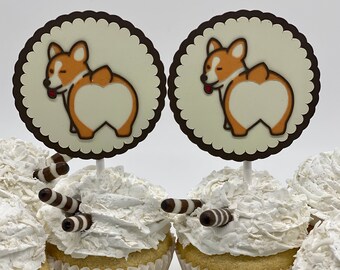 corgi cake topper