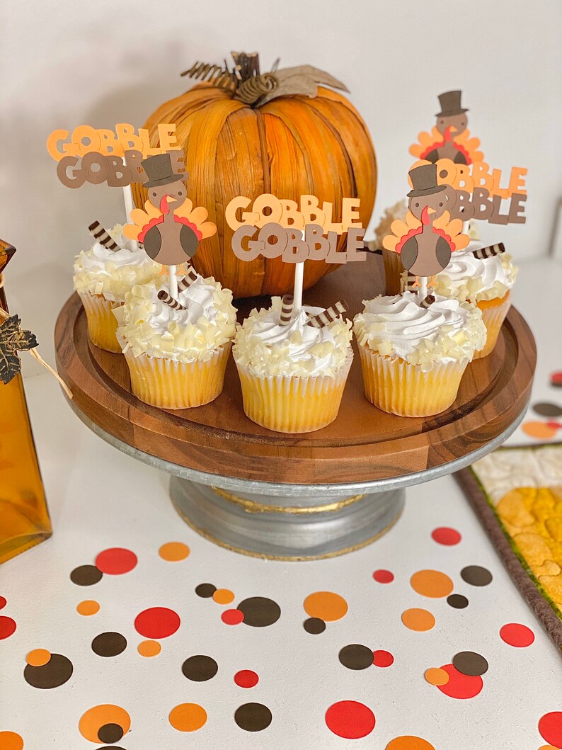 Thanksgiving Food Picks And Cupcake Toppers