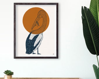 Pelikan Giclée Art Print