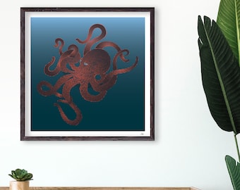 Giant Pacific Octopus Giclée Art Print