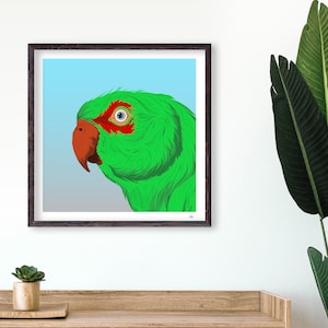 Green Parrot Giclée Art Print