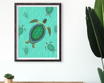 Sea Turtle Giclée Art Print