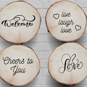 Wood Slice Sign