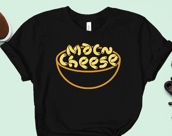 Funny Macaroni and Cheese Dinner, Bowl of Mac and Cheese T-shirt Mens Ladies Womens Premium Unisex T-Shirt