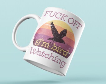 Funny bird mug bird gifts, birding gift, Bird watching gift