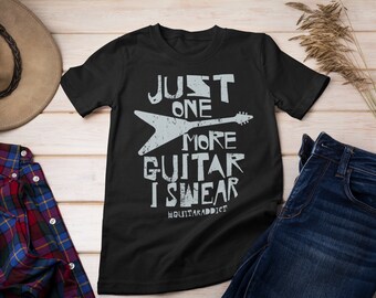 Funny guitar player gift, guitarist t-shirt, just one more guitar premium Unisex T-Shirt