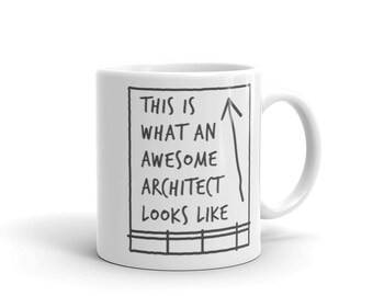 Awesome architect dad gift, congratulations architect retirement, architect birthday premium glossy mug