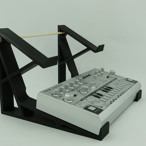 Stand Support Double x2 tier Behringer TD-3, Behringer RD-6, Roland tb-303 or DinSync RE-303 synth stand