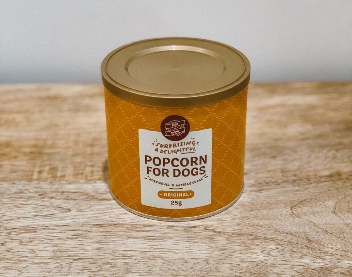 Dog Popcorn. Doggy Popcorn. Popcorn for dogs. Dog friendly Etsy