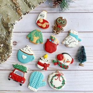 Advent Holiday Christmas Cookie Cutters 3D Printed Cutters Xmas Cutter Set