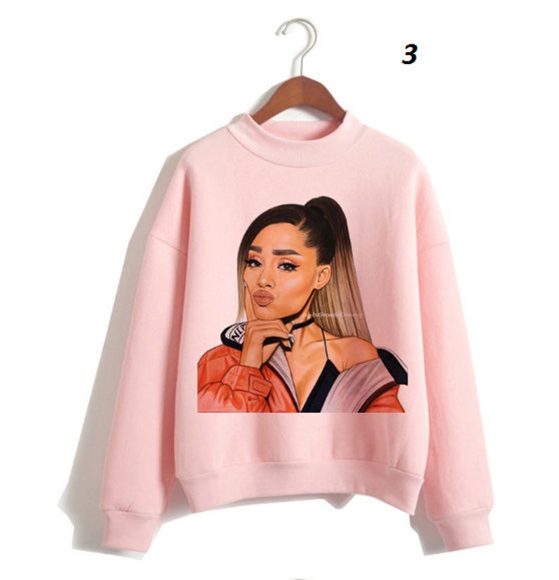 Ariana grande pink sweatshirt hotsell