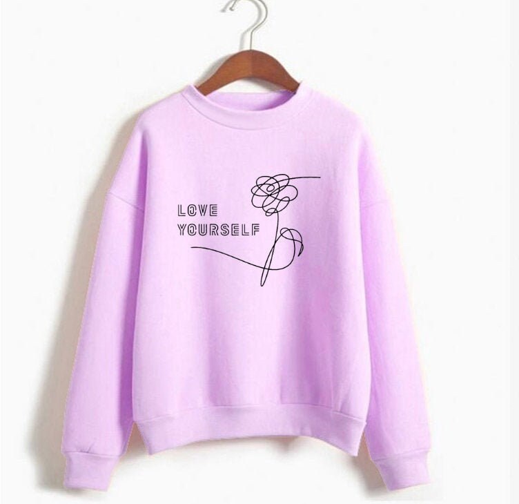 BTS Love Yourself T shirt Logo tour merch Bangtan boys Kpop | Etsy