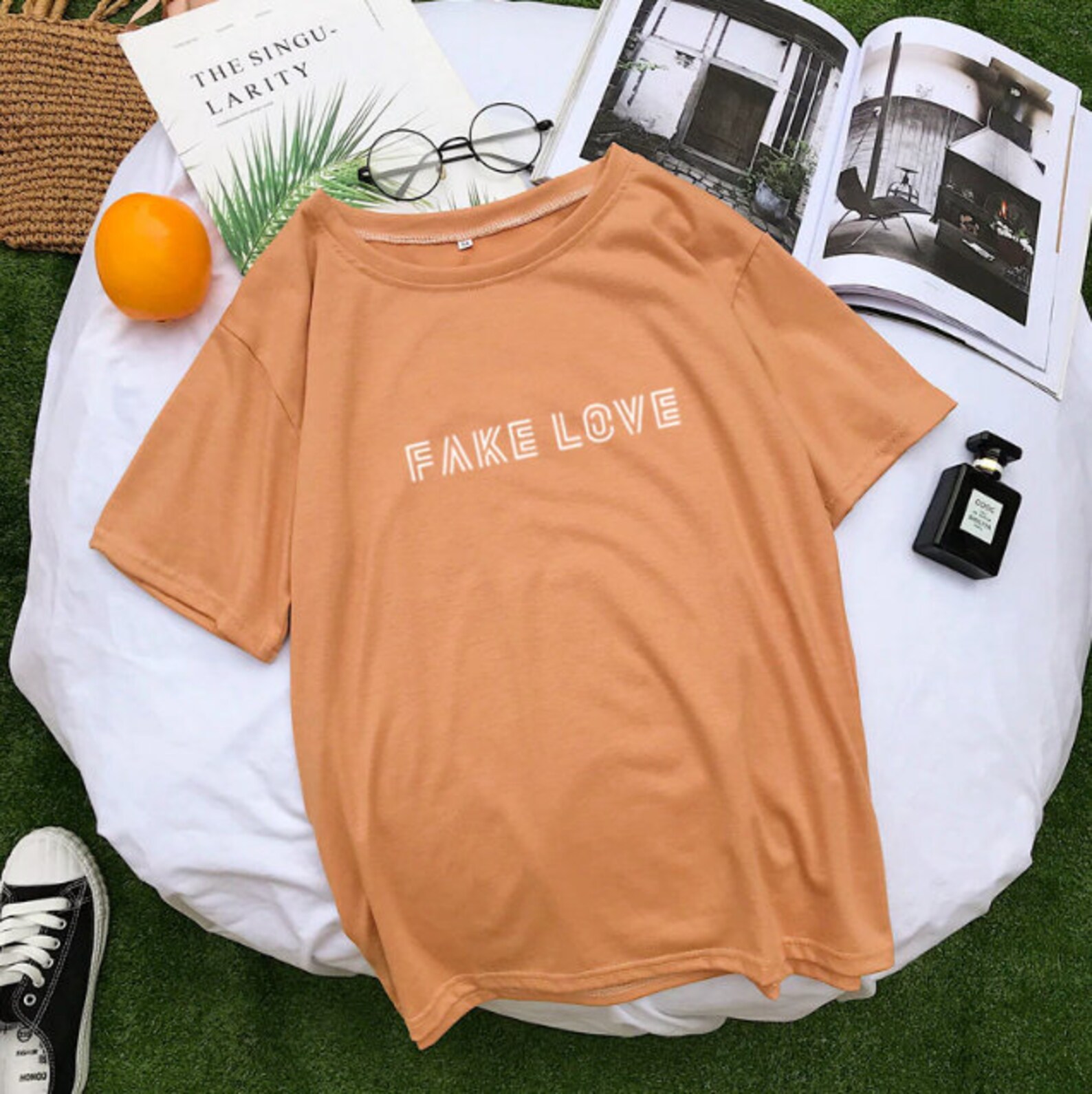 BTS Fake Love T shirt Logo tour merch Bangtan boys Love Etsy