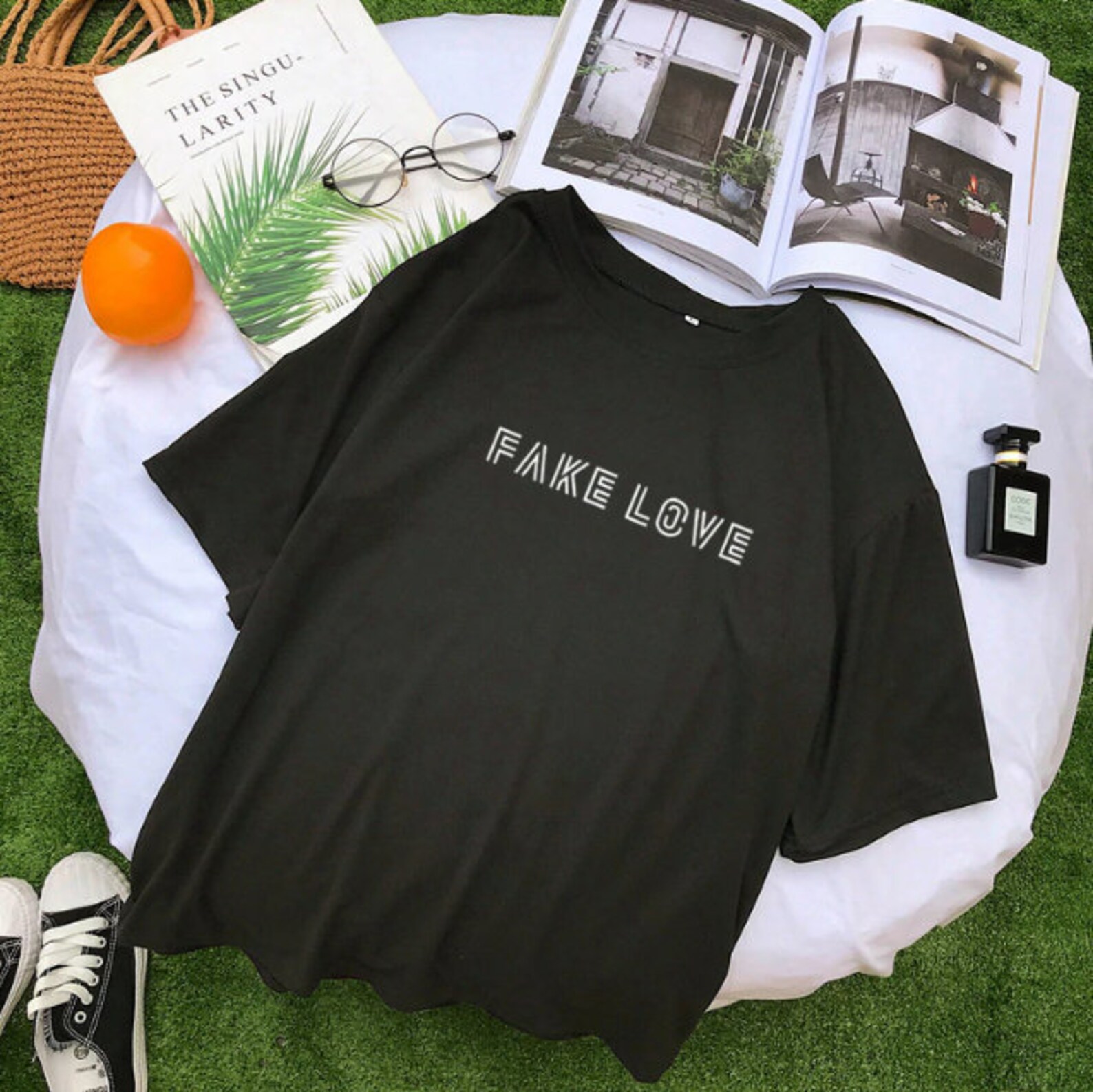 BTS Fake Love T shirt Logo tour merch Bangtan boys Love Etsy