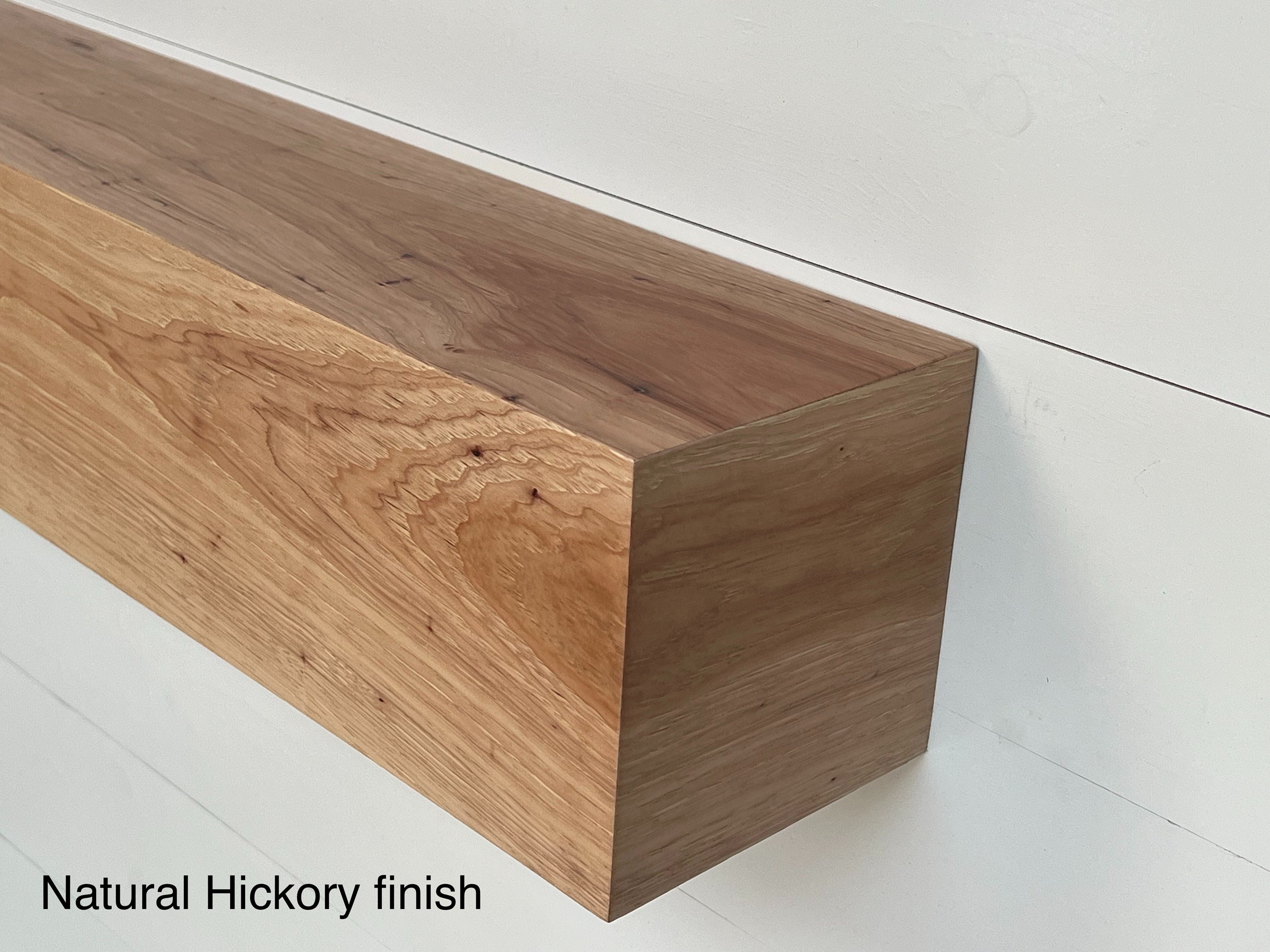 Hickory / Pecan Wood Mantel, Mantle, Floating Shelf Etsy