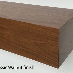Walnut Wood Mantel, Mantle, Floating Shelf