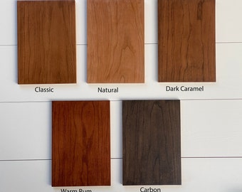 Cherry Mantel Finish Samples - full credit will be applied to mantel purchase