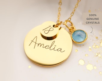18th 21st 30th Birthday Gift For Her, Personalised Birthday Gift, Milestone Jewellery Gifts, Custom Name Necklace