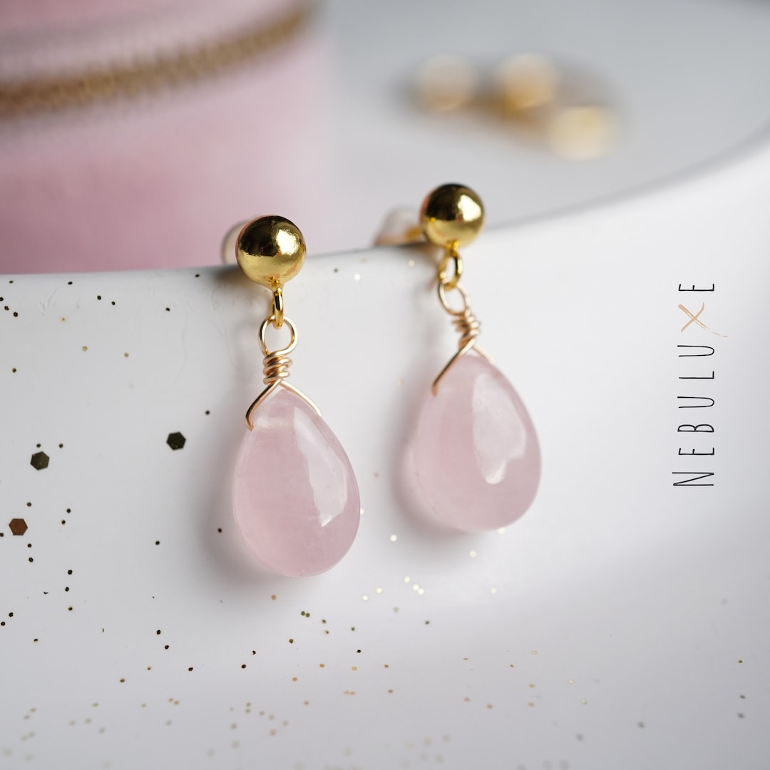 Quartz Pink Earrings main image 0