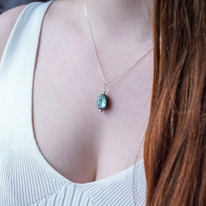 Abalone Shell Necklace • June Birthstone • Abalone Shell Jewelry • Pisces Zodiac Necklace • Mother of Pearl Necklace • Shell Pendant
