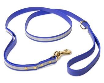 PawFurEver Reflective Dog Leash - Available in Two Sizes and Seven Colors (Blue - Reflective)
