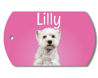 PawFurEver Custom Dog Tag with Photo (Pink)