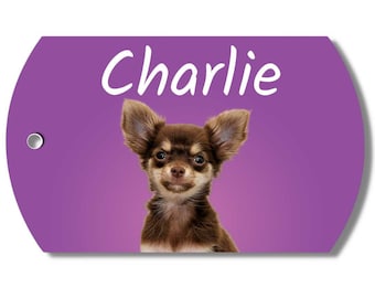 PawFurEver Custom Dog Tag with Photo (Purple)