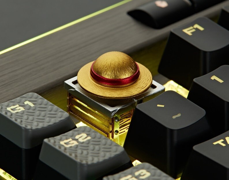 Rotating Genuine One Piece 3D Keycap Luffy Aluminum Alloy Etsy