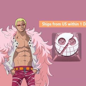 Shichibukai Edition One Piece Doflamingo Crocodile Kuma Moria Genuine Aluminum Artisan Mechanical Keycap Light Transparent Collection Piece