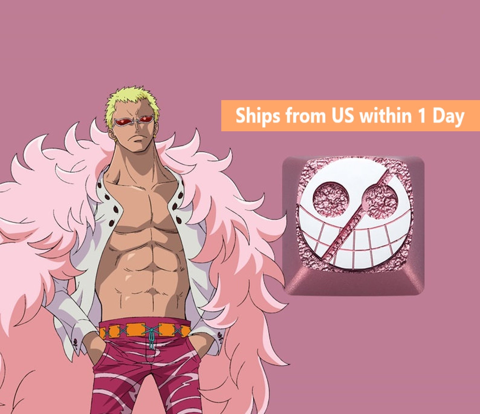 Óculos Anime 1 Peça De Óculos Donquixote Doflamingo