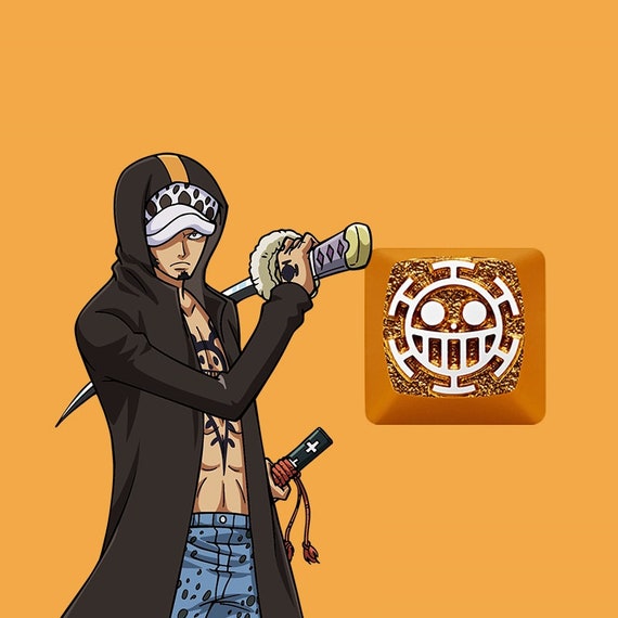 Trafalgar Law One Piece Genuine Aluminum Artisan Mechanical Keycap  Collection Piece Cherry MX 