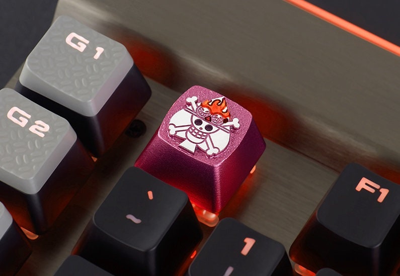 Portgas D Ace One Piece Genuine Aluminum Artisan Mechanical Keycap