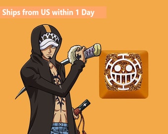 Trafalgar Law One Piece Genuine Aluminum Artisan Mechanical Keycap Collection Piece Cherry MX