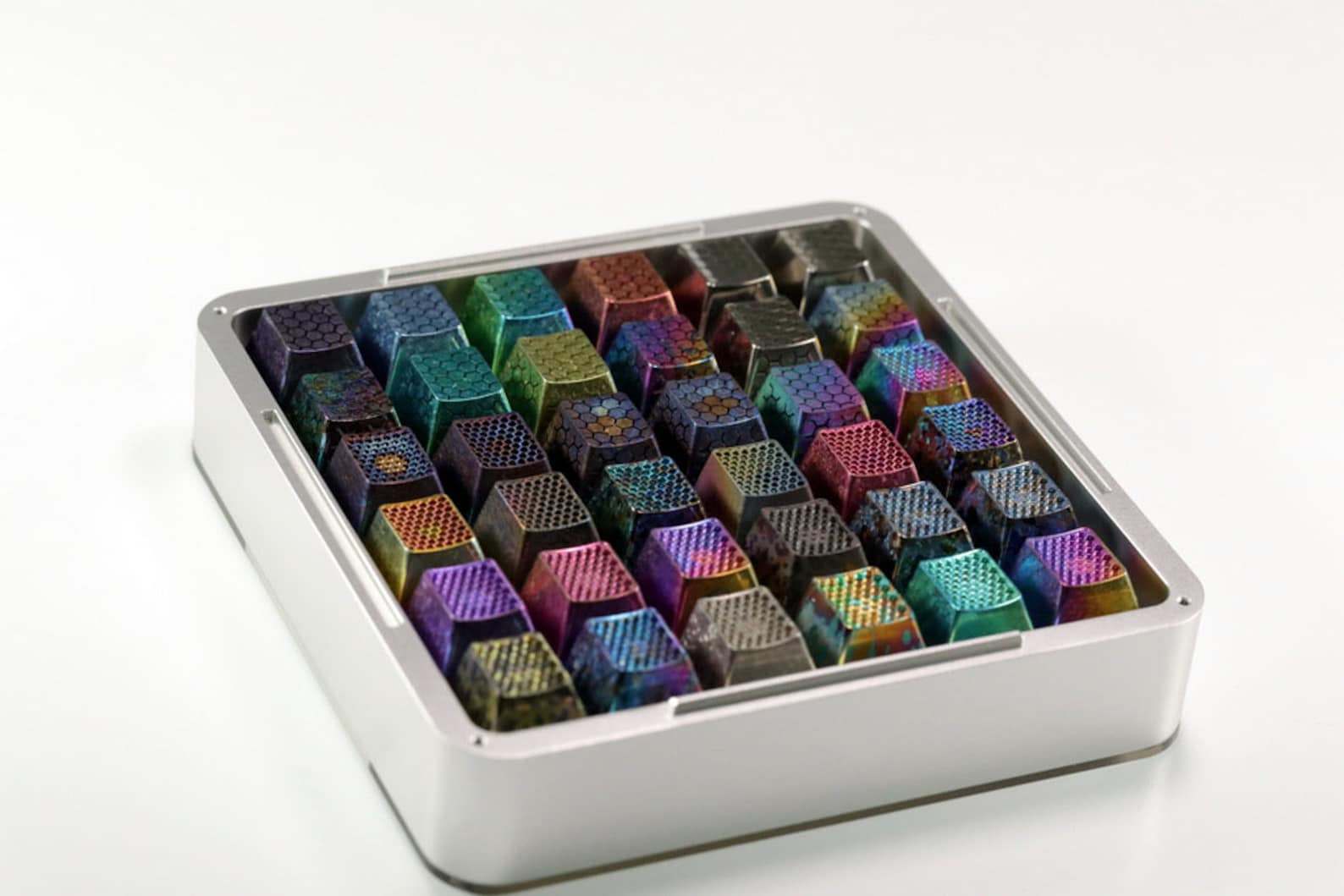 Stackable Keycaps Organizer/box Artisan Aluminum Switches Storage With ...