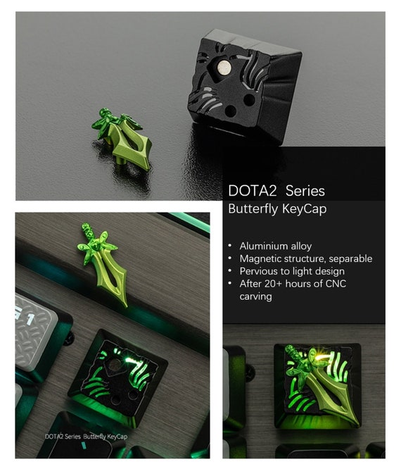 Dota 2 Loot/heroes Magnetic Keycaps for Mechanical Keyboard Cherry