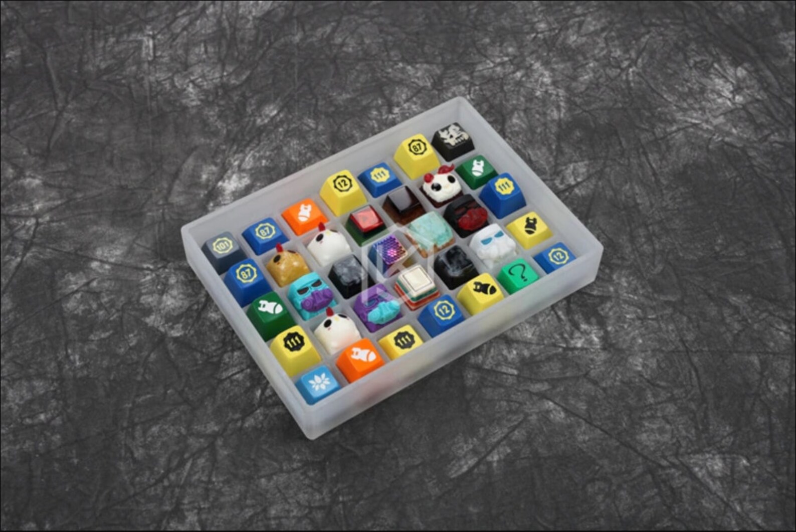 Acrylic Keycap Organizer/Box Artisan Storage with Acrylic Lid Etsy