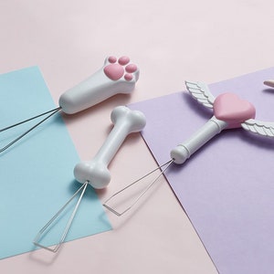 Keycap Puller Cat Paw Fairy Wand Bone Golden Hoop Artisan for Mechanical Keyboard Keycaps