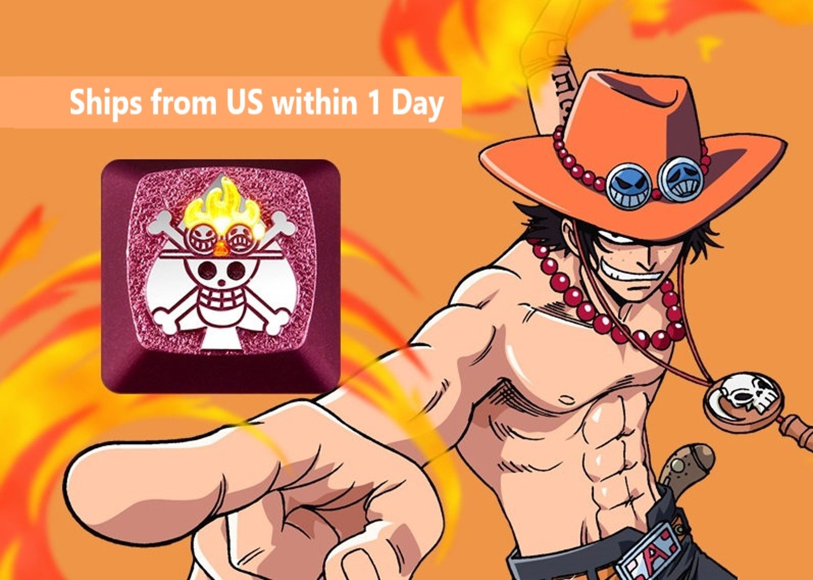 One Piece Portgas D Ace Hat Cap [Free Shipping]