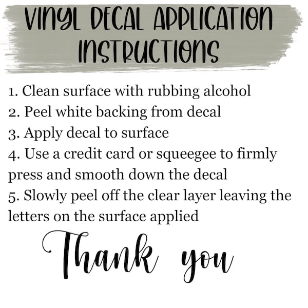 Vinyl Application Etsy