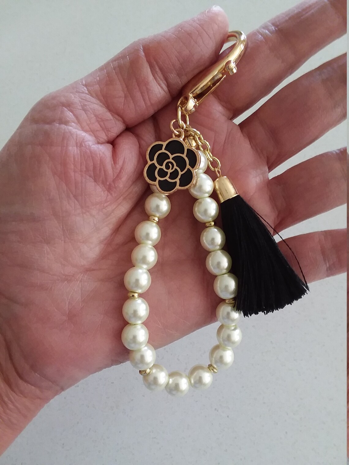 Designer Trend Purse Charm Luxury Style Bag Charm Pearl Etsy