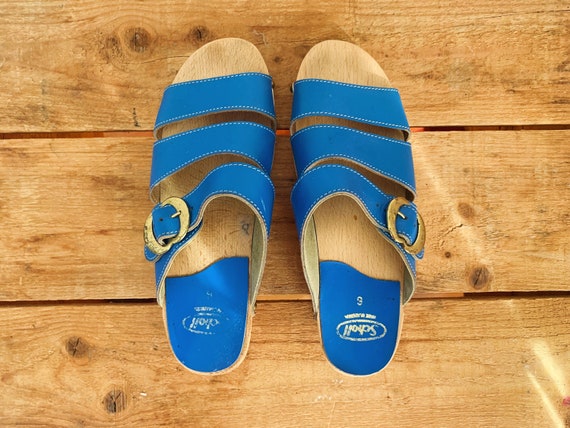 Rare 70s Dr Scholl's Wood Sandals Made in Austria | 1… - Gem