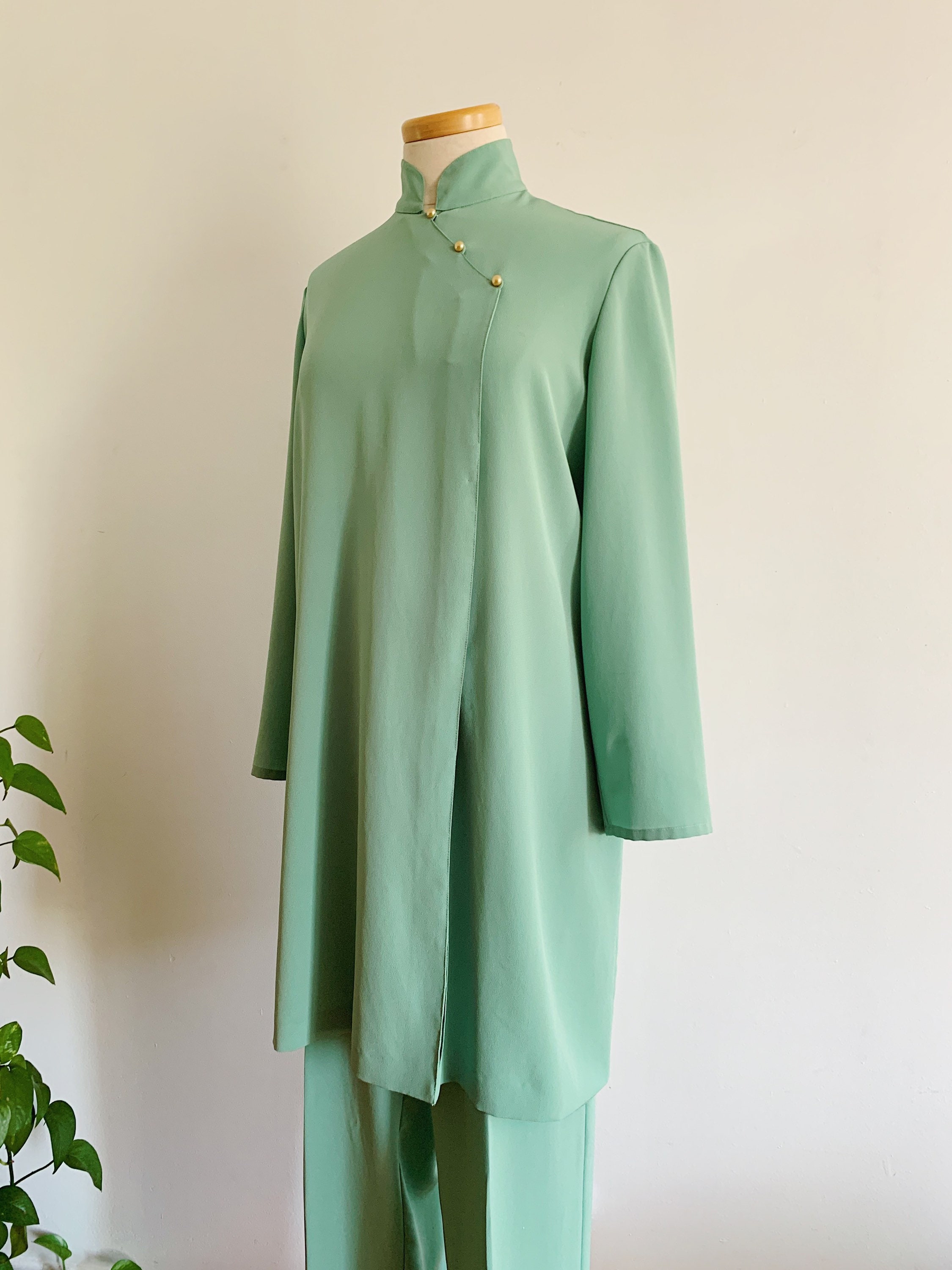 70s Mint Green Two Piece Set made in Hong Kong 1970s Etsy Canada