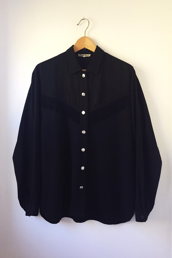 80s Western Fringe Blouse