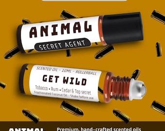 Secret Agent Men's Cologne Rollerball - Rum & Cedar Scented Oil
