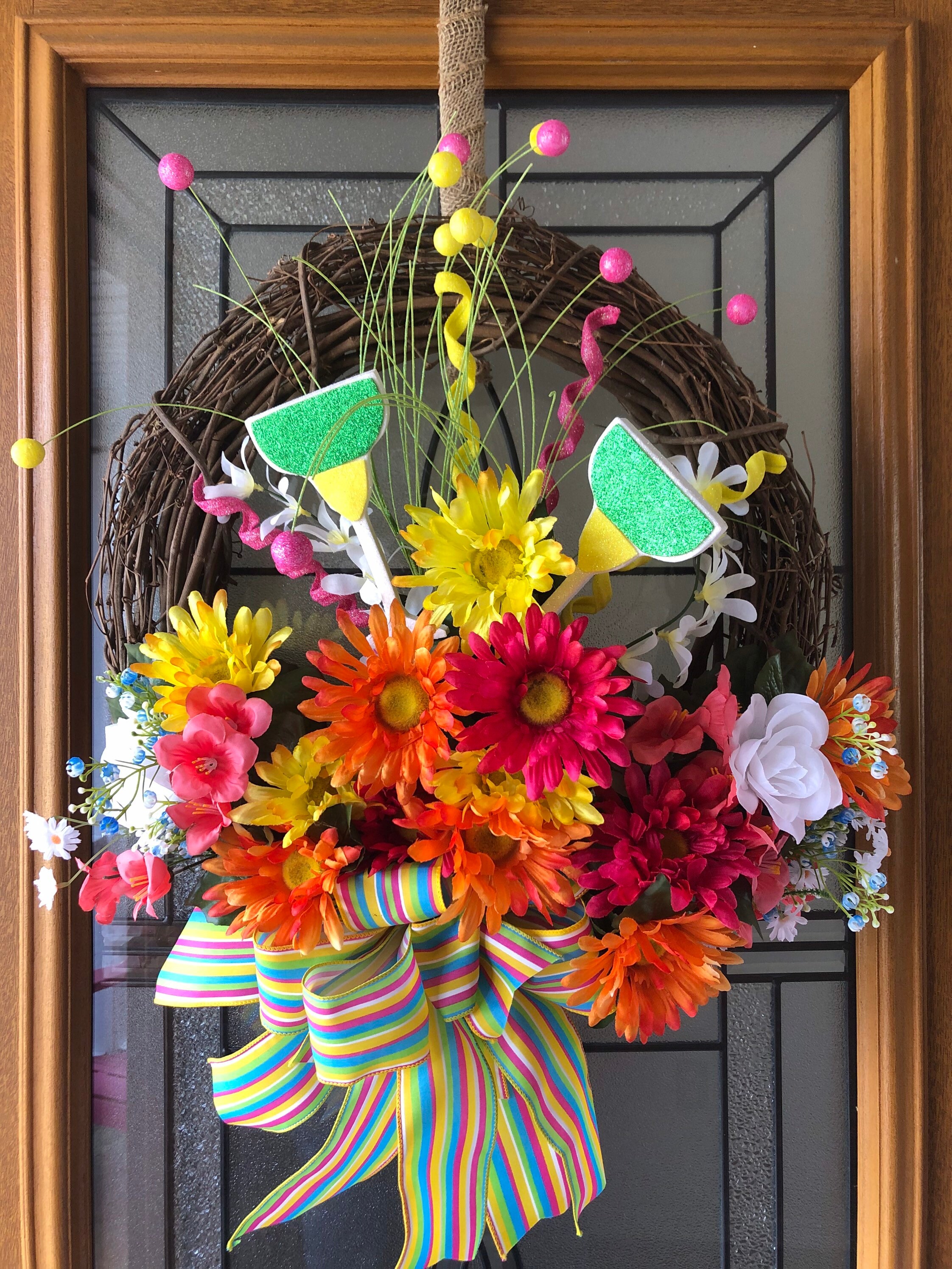 Summer Front Door Decor Spring Front Door Wreath Party Decor | Etsy