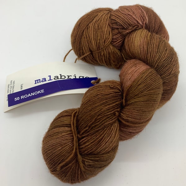 Destash - Malabrigo Lace, Color:  50 Roanoke, Baby Merino Wool, Approx. 470 Yards/50 grams, Hand Wash - Dry Flat