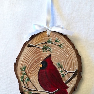 2022 Cardinal Christmas Ornament | Cardinal Ornament | Hand Painted Cardinal | Hand Painted Ornament | Cardinal Ornament